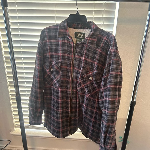 Men's Plaid Jacket - Black, Blue, Gray, and Red - Picture 2 of 6